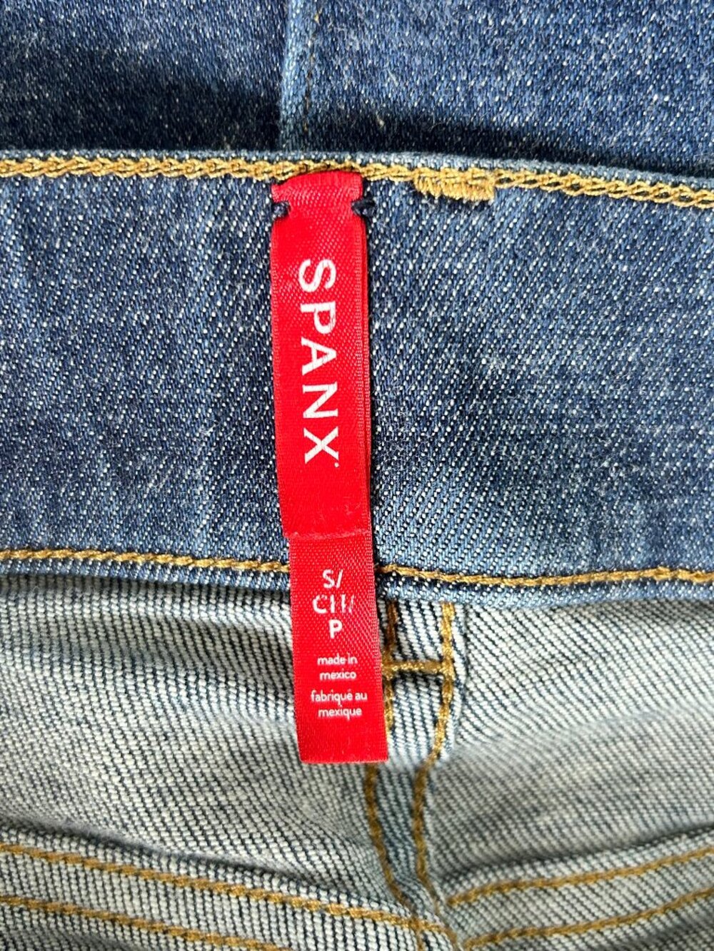 SPANX Shaping Flare Jeans Medium Wash Front Seam Stretch Denim Size Small - Picture 6 of 10